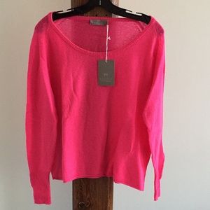 Brodie Fine Cashmere Scoop Neck Loose Sweater